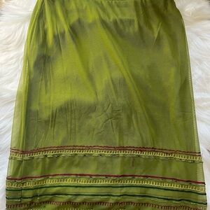 Express Vibrant Green Skirt